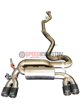Picture of Active Autowerke Signature Exhaust with F-Brace (Matte Black Tips) - 2019-2021 BMW F87 M2 Competition