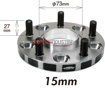 Picture of Project Kics 12X1.50 HUB60mm 5-114.3 Wide Tread Spacers - 15mm